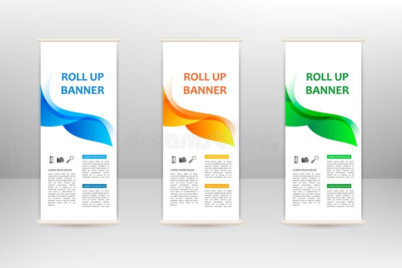 Roll up vertical banner stock illustration Roll up vertical banner stock illustration