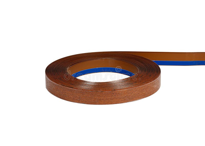 Roll of Wooden Decorative Plastic Rubber Tape Ribbon with Adhesive
