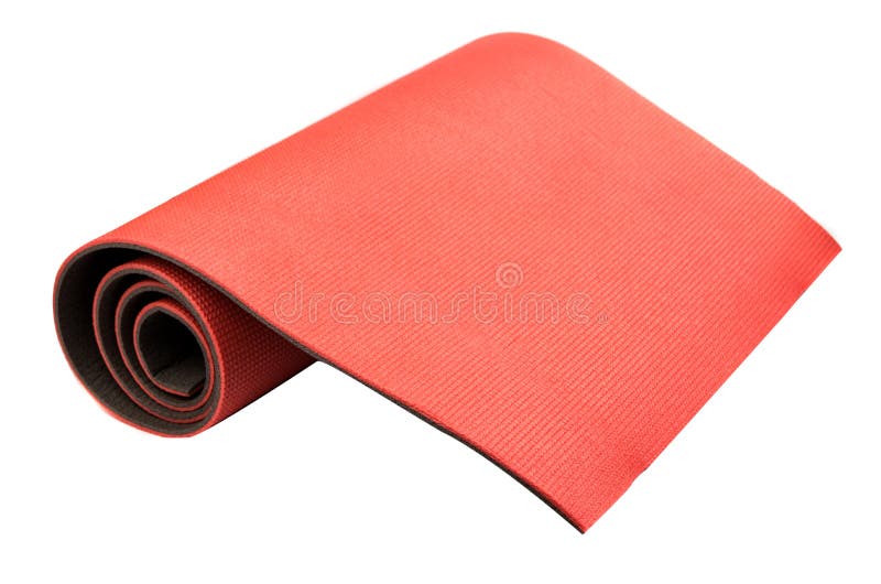 Roll yoga mat stock photo. Image of tranquil, warm, healthy 45155498