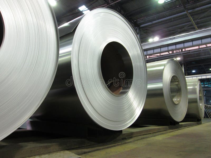 Aluminum Coils, Rolled Aluminium Coil Stock Photo Image of industry