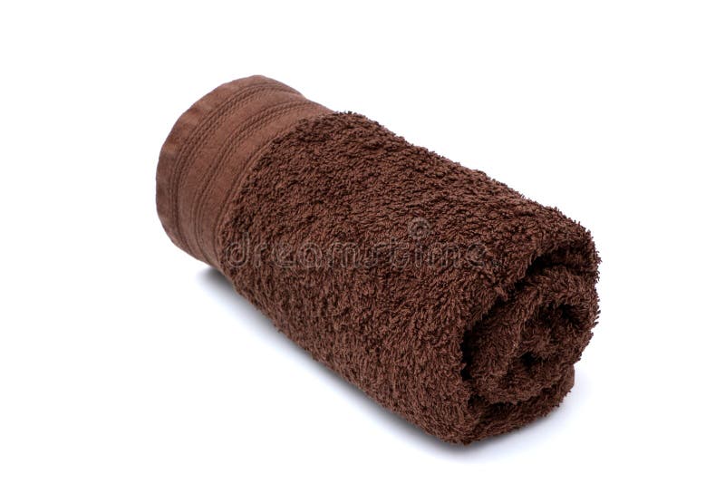 Rolled Brown Towel