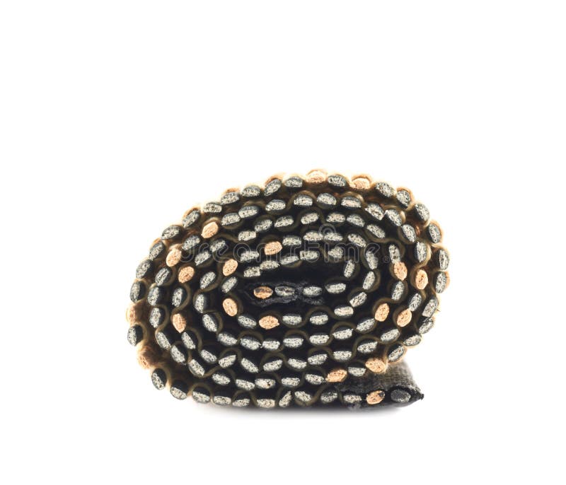 Rolled straw mat isolated stock photo. Image of east 37723448