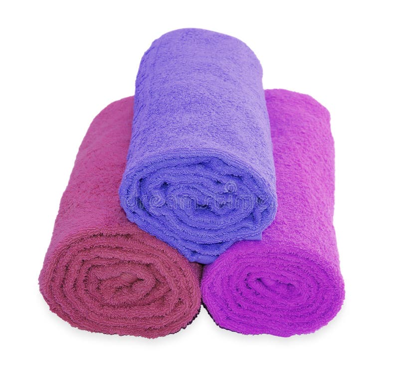Download Rolled Up White Beach Towel Stock Image - Image of relaxation, face: 33122459