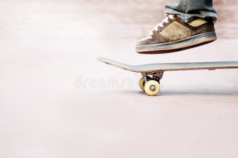 Rollers skaters in skate park. Rollers skaters in skate park