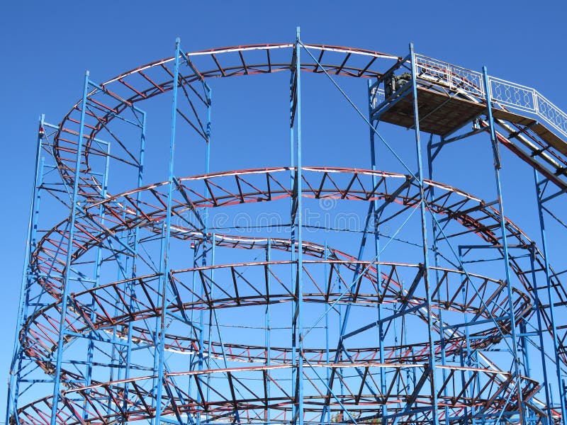 Roller Coaster stock image. Image of tracks, vintage 55163829