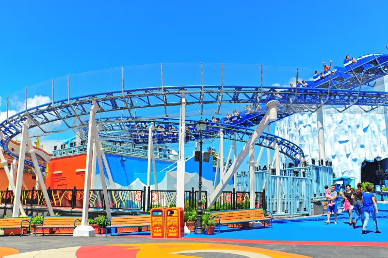 Roller Coaster at Ocean Park Hong Kong Editorial Photo - Image of speed