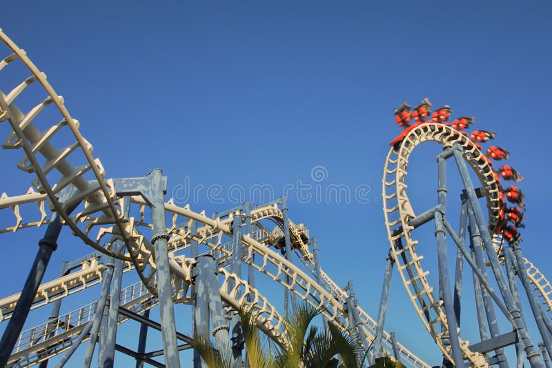 Universal Studios Hollywood Rip Ride Rockit roller coaster Stock Photo -  Alamy