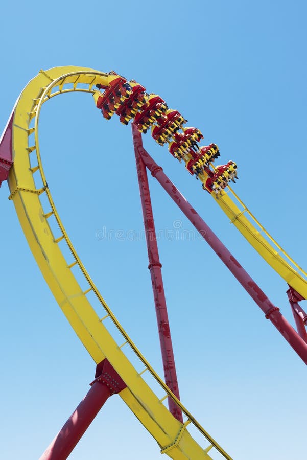 Rollercoaster Ride stock photo. Image of extreme, height - 142394812