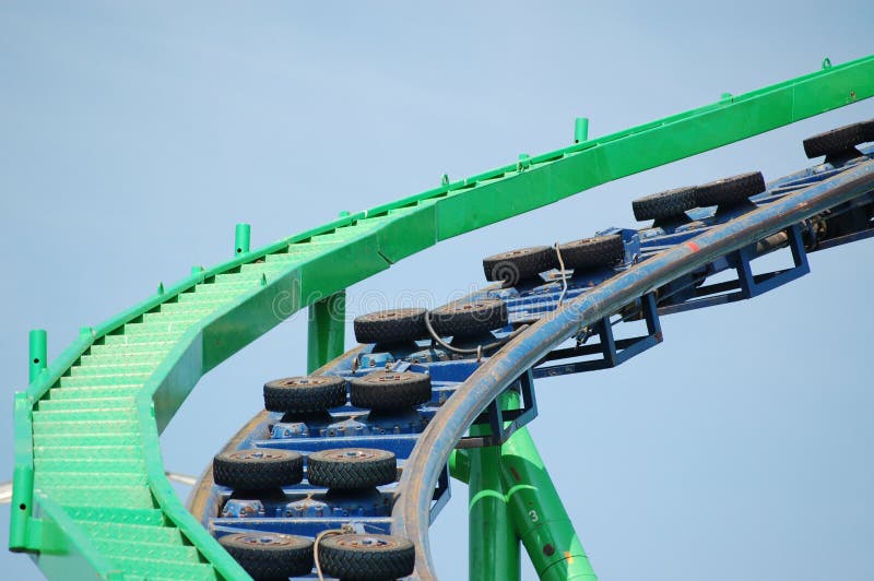 Roller coaster track stock photo. Image of high, steep 2670798