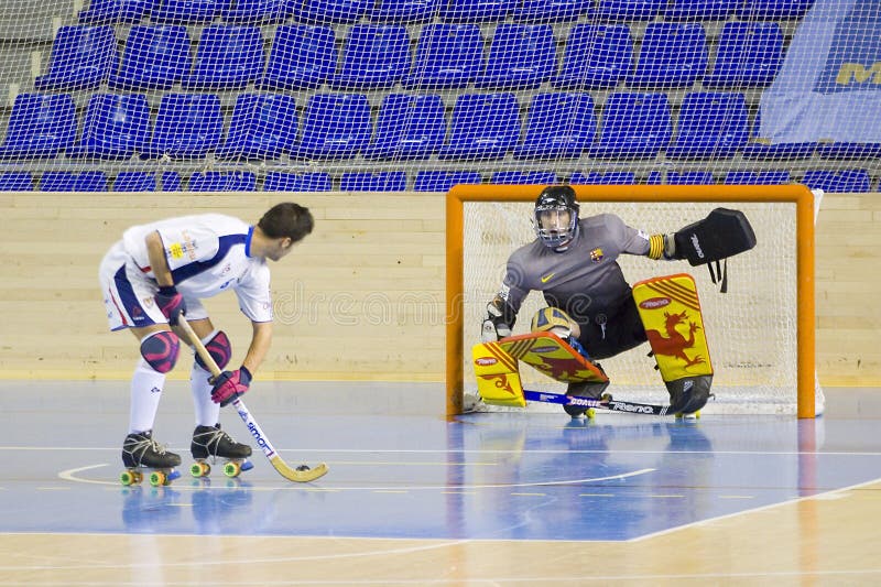 Roller hockey match editorial stock photo. Image of skater 35101908