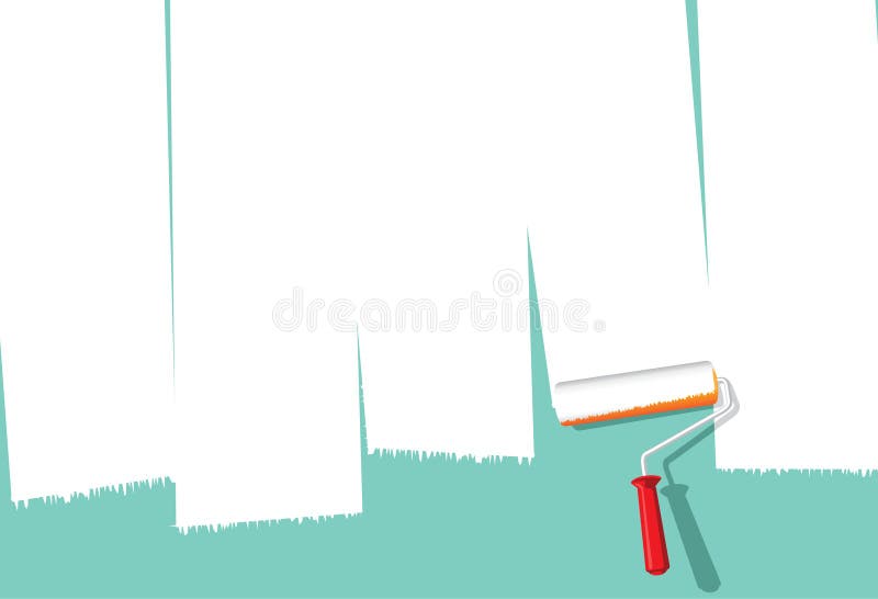 Business Card Painter stock illustration. Illustration of white