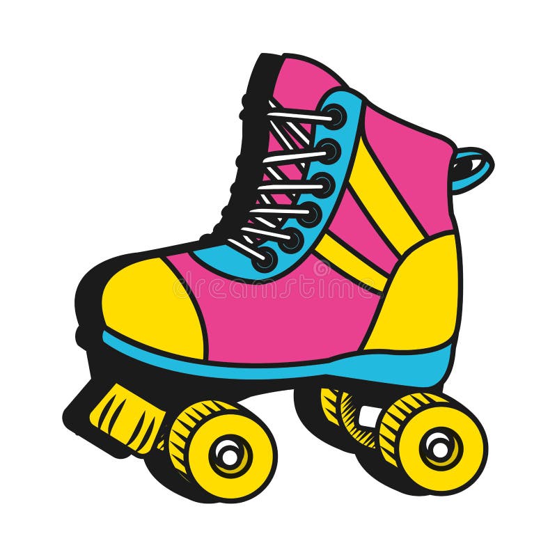 Roller skate cartoon stock vector. Illustration of sport - 142728958 Roller skate cartoon stock vector. Illustration of sport - 142728958