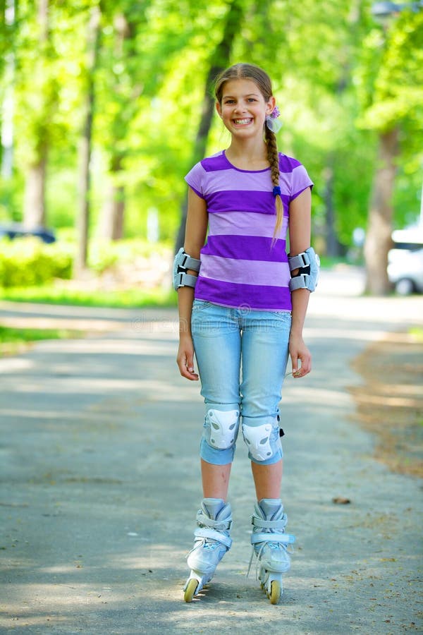 Roller skate girl stock image. Image of fitness, lifestyle 31378255