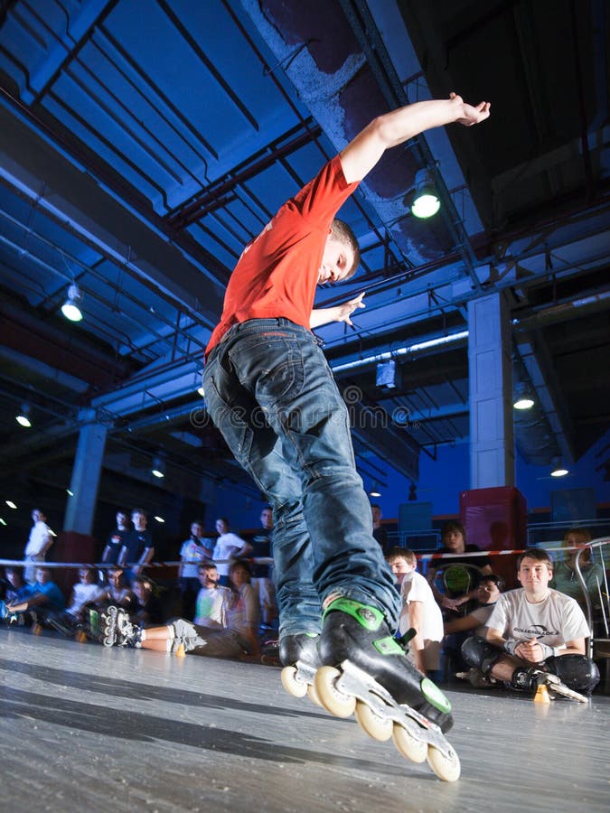 Rollerblading competition editorial photography. Image of freeskate
