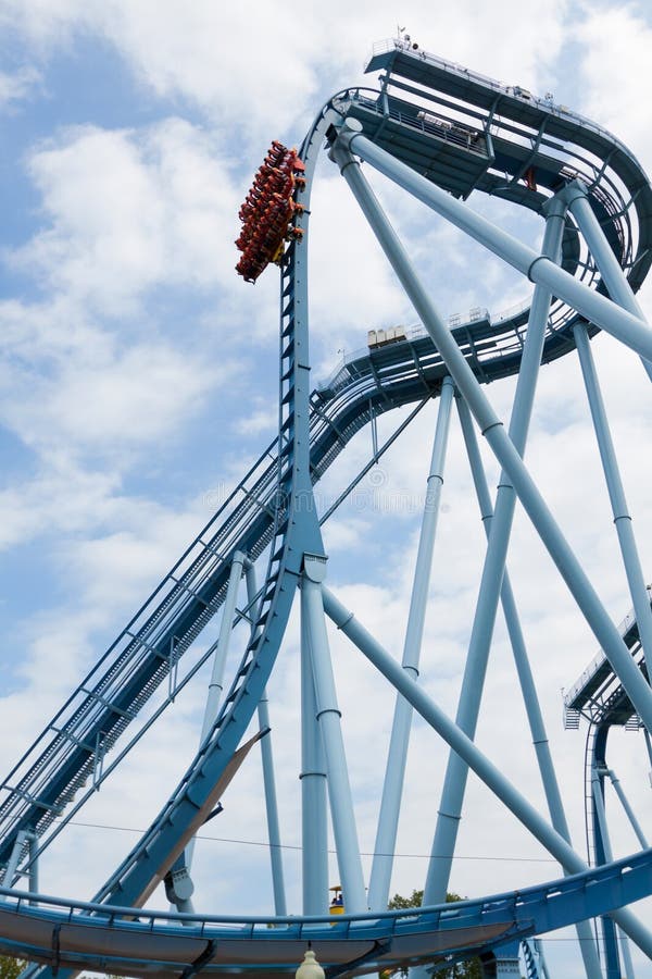 Roller coaster fun editorial stock image. Image of detail - 16417664