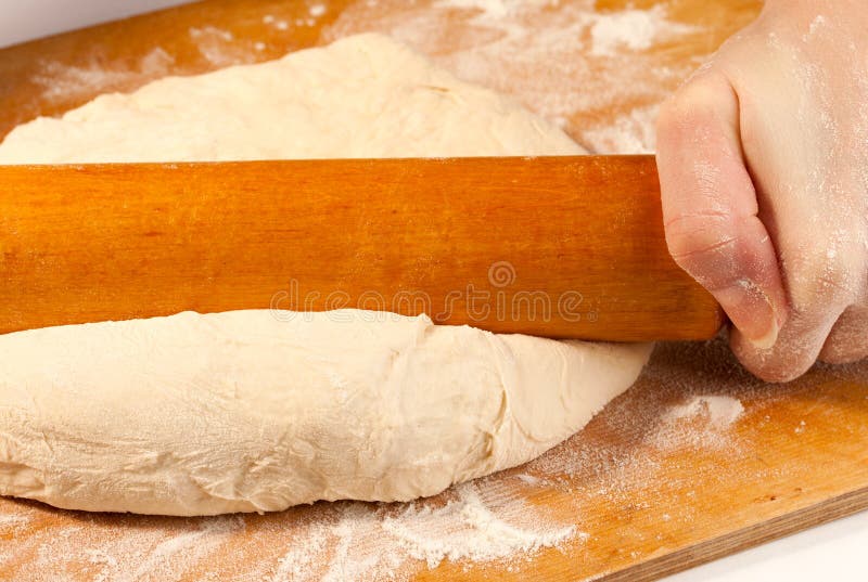 Rolling the dough stock image. Image of bread, cooking 23105459