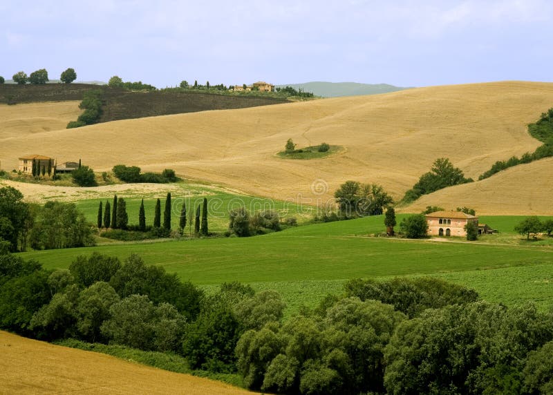 Rolling hills in Tuscany