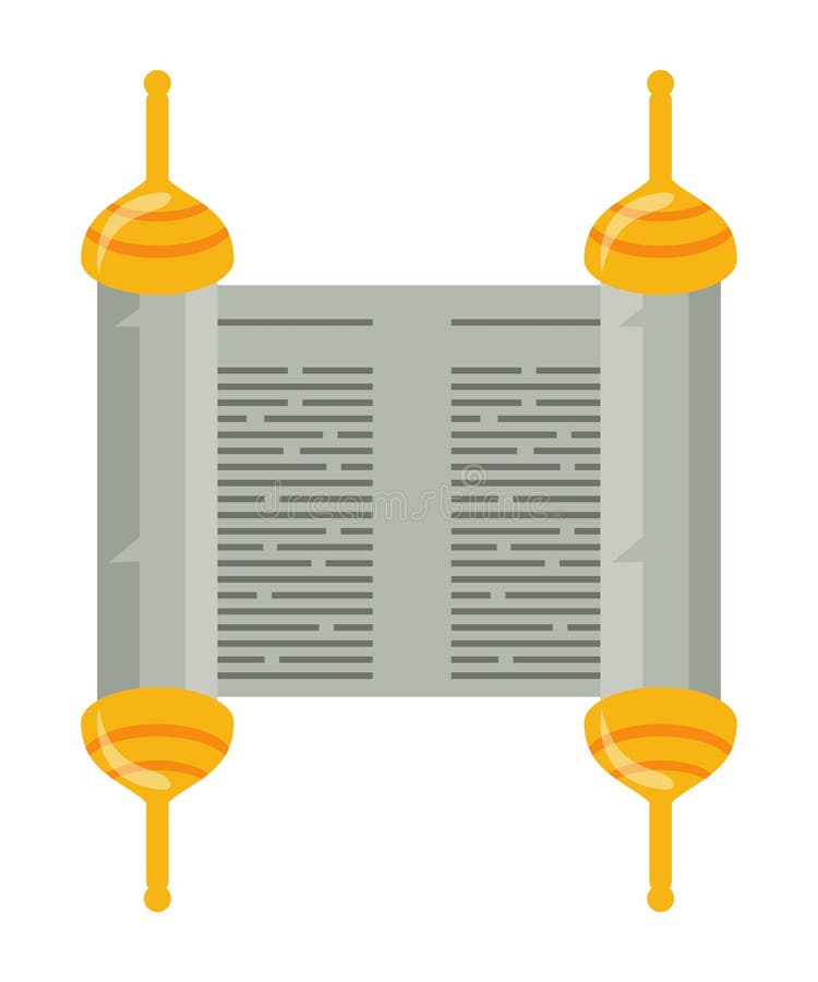 Rollo De Papiro Antiguo Dorado Ilustración del Vector Ilustración de