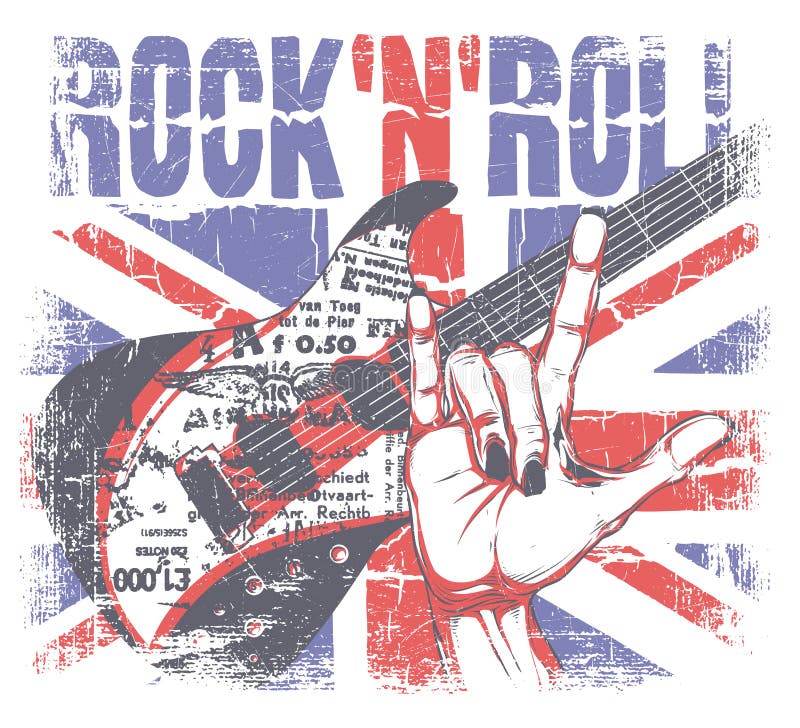 Rollo de Rockn ilustración del vector Rollo de Rockn ilustración del vector