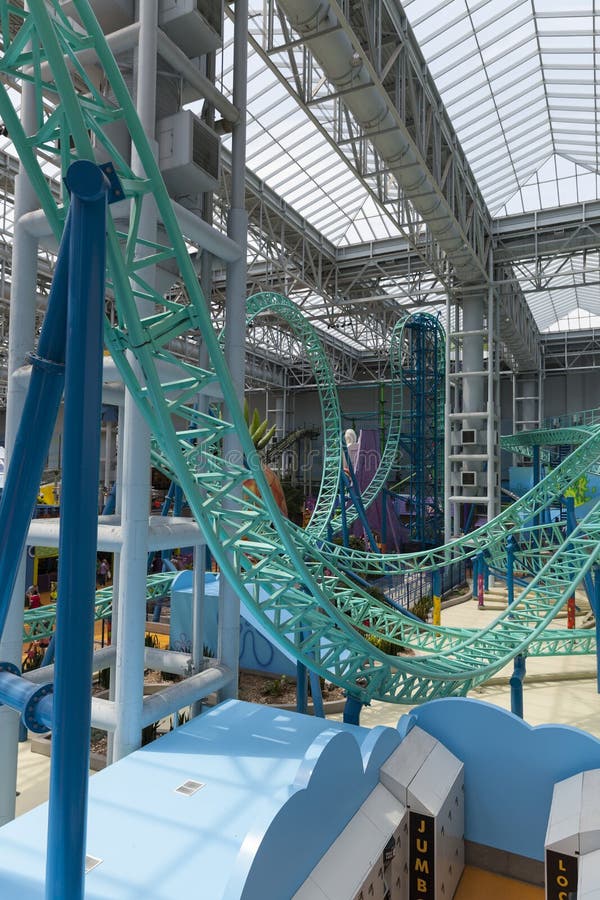 Rollor coasters in the Mall of America in Bloomington, MN on Jul
