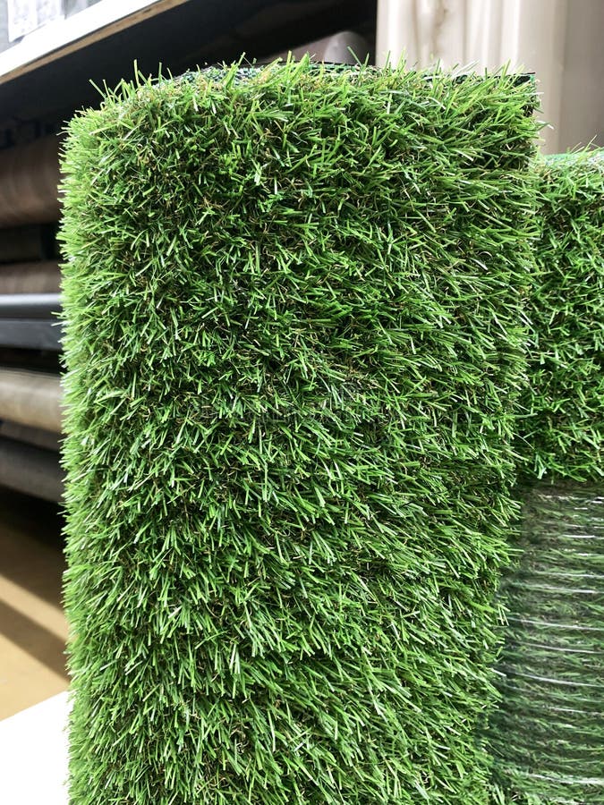 Rolls of Artificial Grass Floor Covering Stock Image Image of turf
