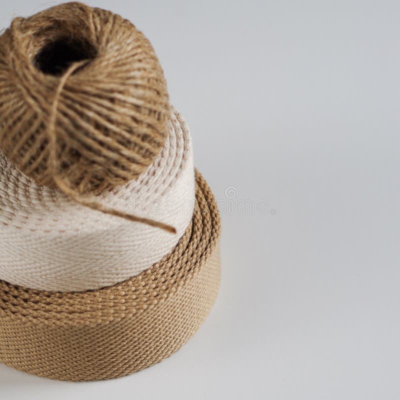 Rolls of Canvas Strapping Tape and Rope Stock Image Image of helix