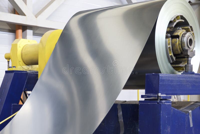 Rolls of cold-rolled galvanized steel with polymer coating