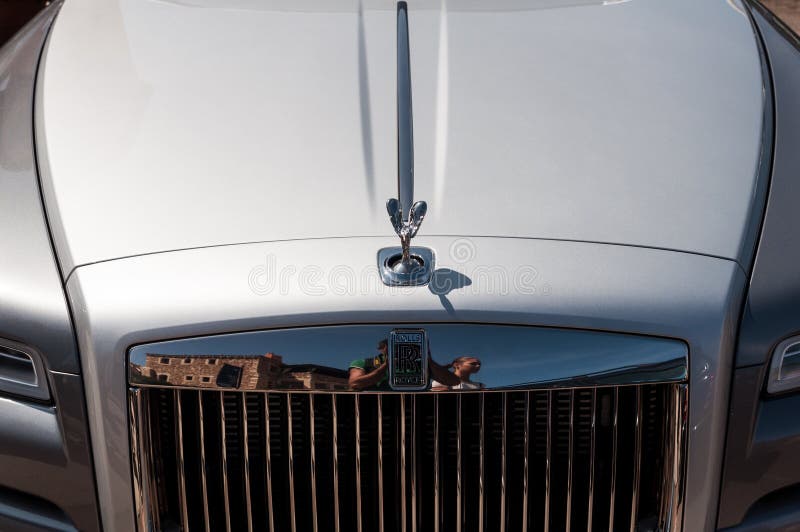 Rolls Royce Phantom à Porto Cervo image stock