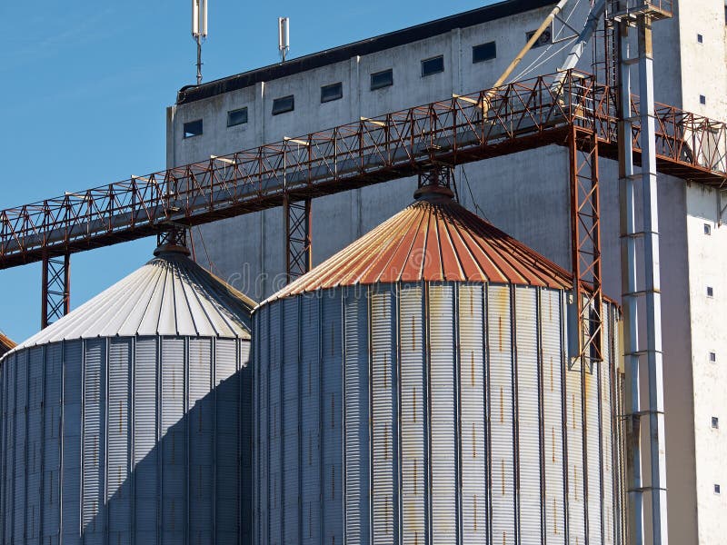 Rolny zbożowy silos obrazy stock Rolny zbożowy silos obrazy stock
