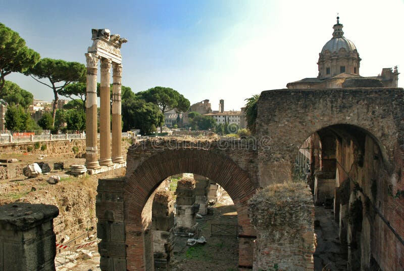 Rom, Palatine Zirkus Maximus stockfotografie