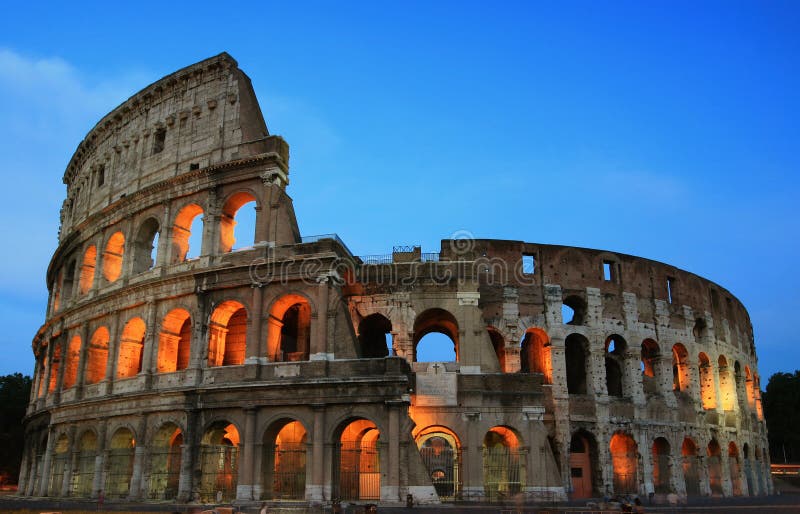 Roma Colosseum en la tarde