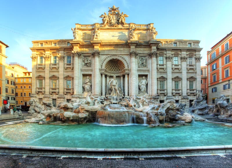 Roma, Fountain di Trevi, Italia