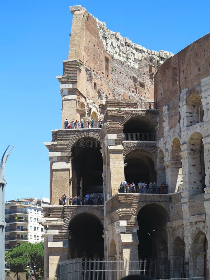 19 06 2017, Roma, Italia: Grande Roman Colosseum Coliseum, Colosseo, Flavian Amphitheat immagini stock 19 06 2017, Roma, Italia: Grande Roman Colosseum Coliseum, Colosseo, Flavian Amphitheat immagini stock