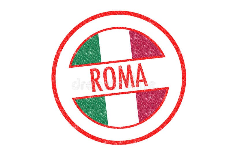 ROMA Rubber Stamp royalty free illustration