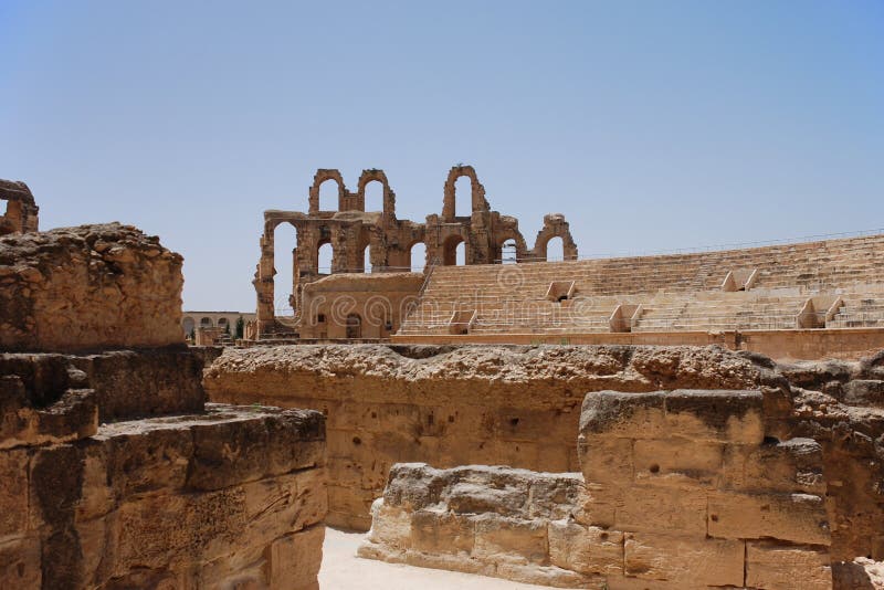 Roman Amphitheater in Tunisia