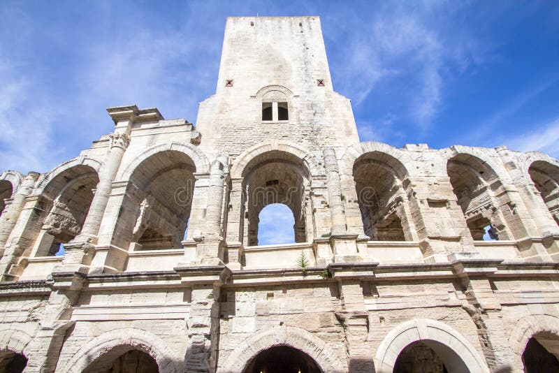 Roman amphitheatre in Arles, France