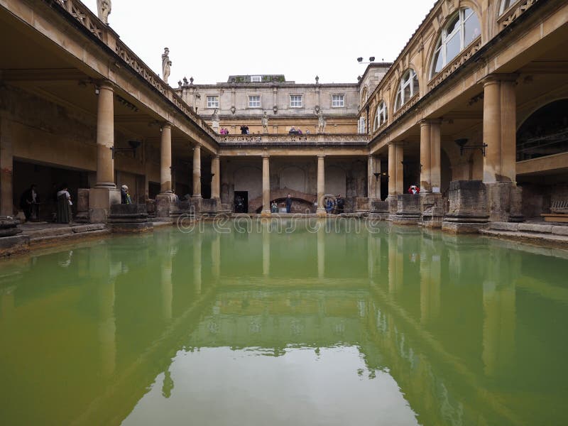 Roman Baths in Bath editorial stock photo. Image of british 79011788