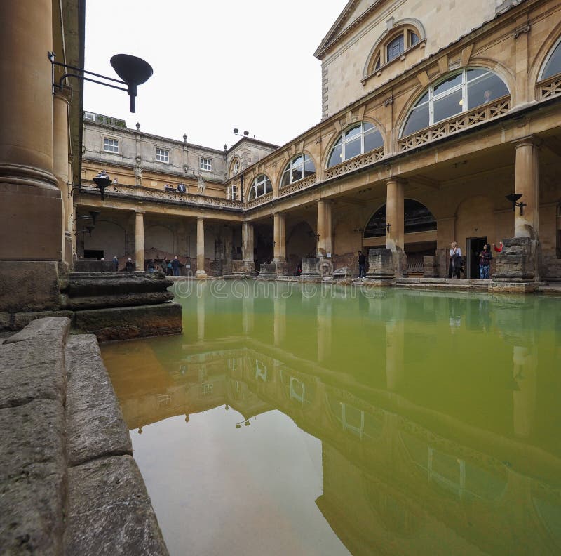 Roman Baths in Bath editorial image. Image of british 85137465
