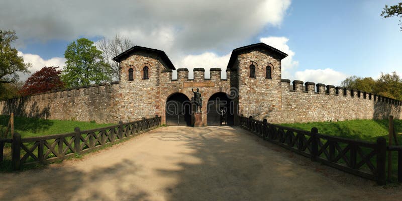 Roman castle Saalburg in the german Taunus mountai