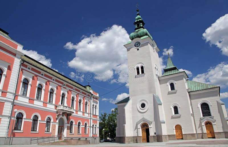 Římskokatolický kostel ve městě Ružomberok, Slovensko