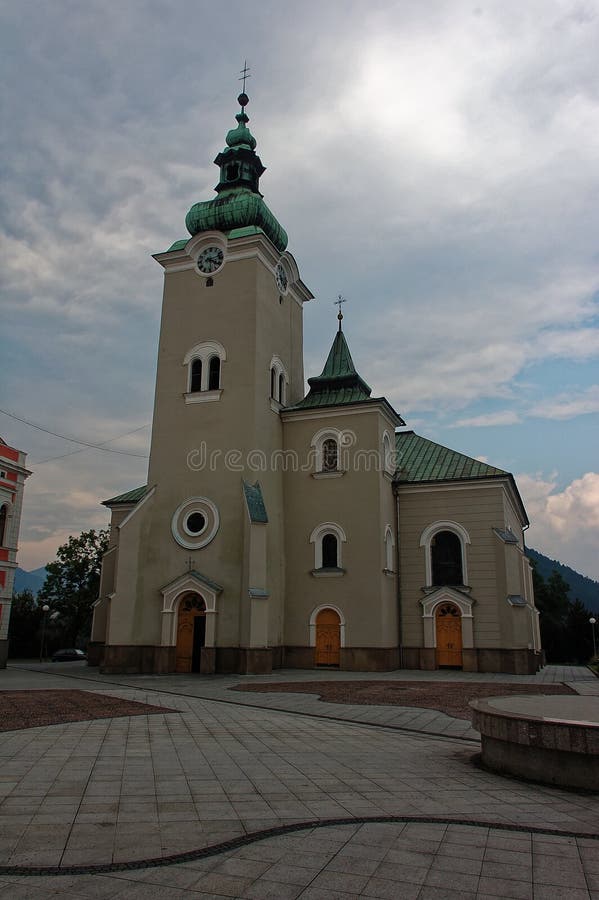 Roman Catholic Church at Town Ruzomberok, Slovakia Editorial Stock ...