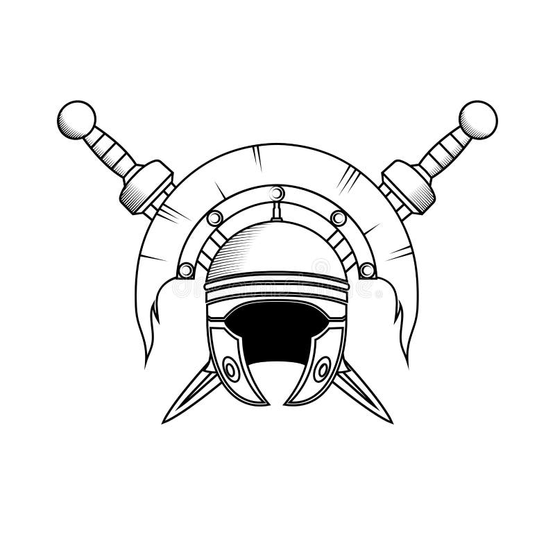 roman centurion helmet coloring page