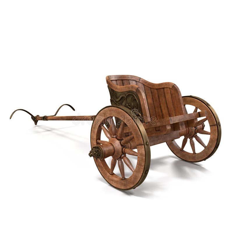 Roman Chariot Racing on White 3D Illustration vector illustration Roman Chariot Racing on White 3D Illustration vector illustration