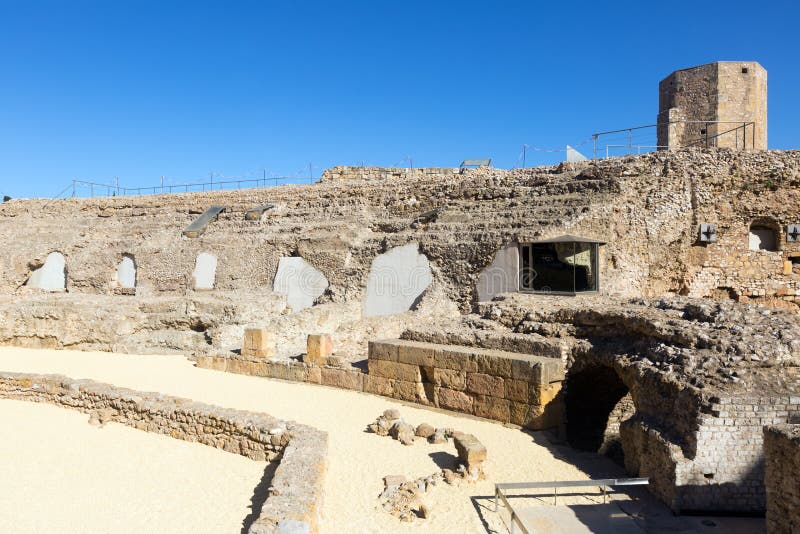 The Roman Circus in Tarragona Stock Photo Image of desolated