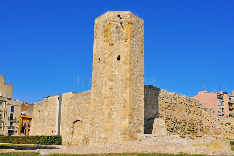 Roman circus in Tarragona, Spain stock images