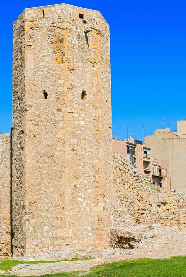 View of Terragona in Spain. the Main Attraction of the City is an Old ...