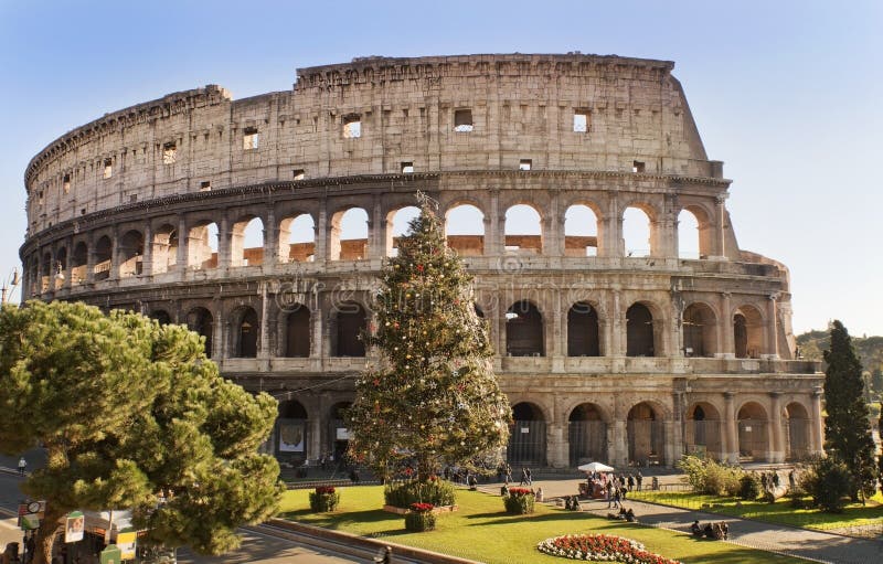 Roman Coliseum celebra la Navidad