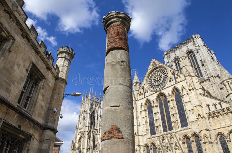 Roman Column em York imagens de stock royalty free