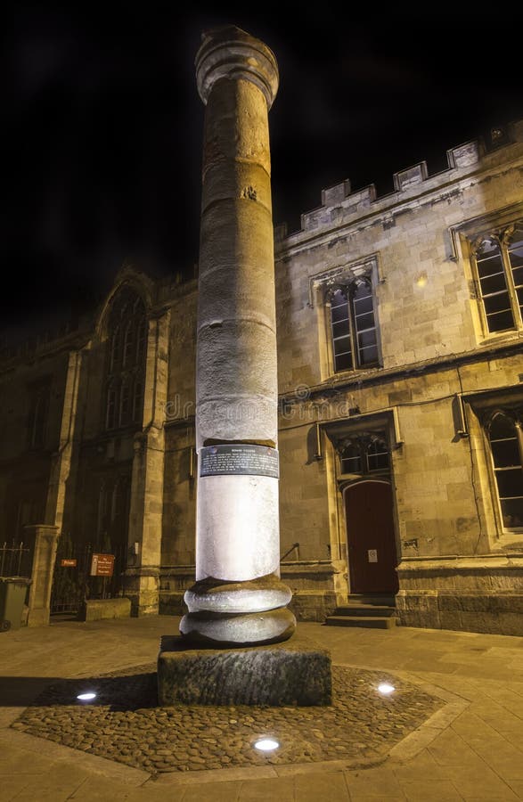 Roman Column em York imagens de stock