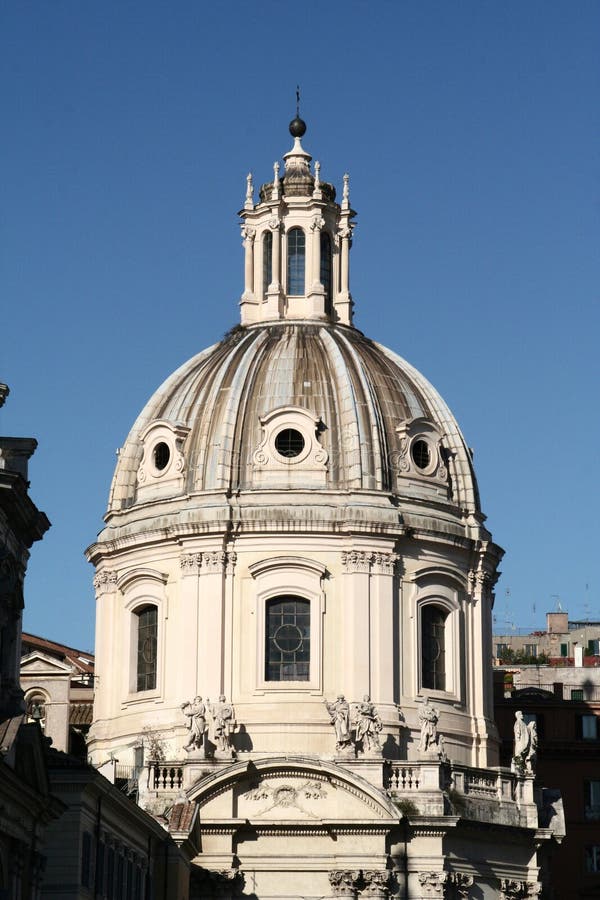 Roman Dome from a church in Rome Italy